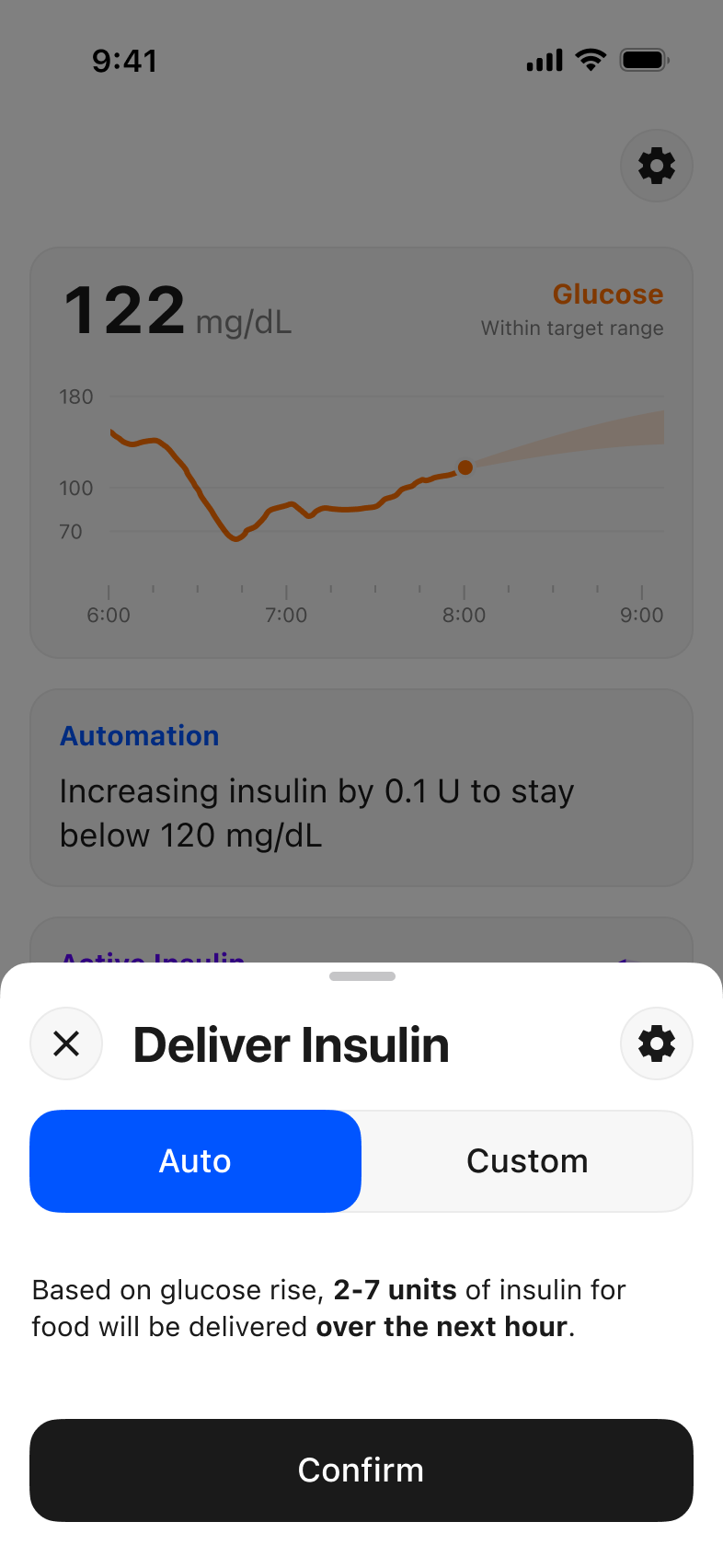 Deliver Insulin auto dosing prototype