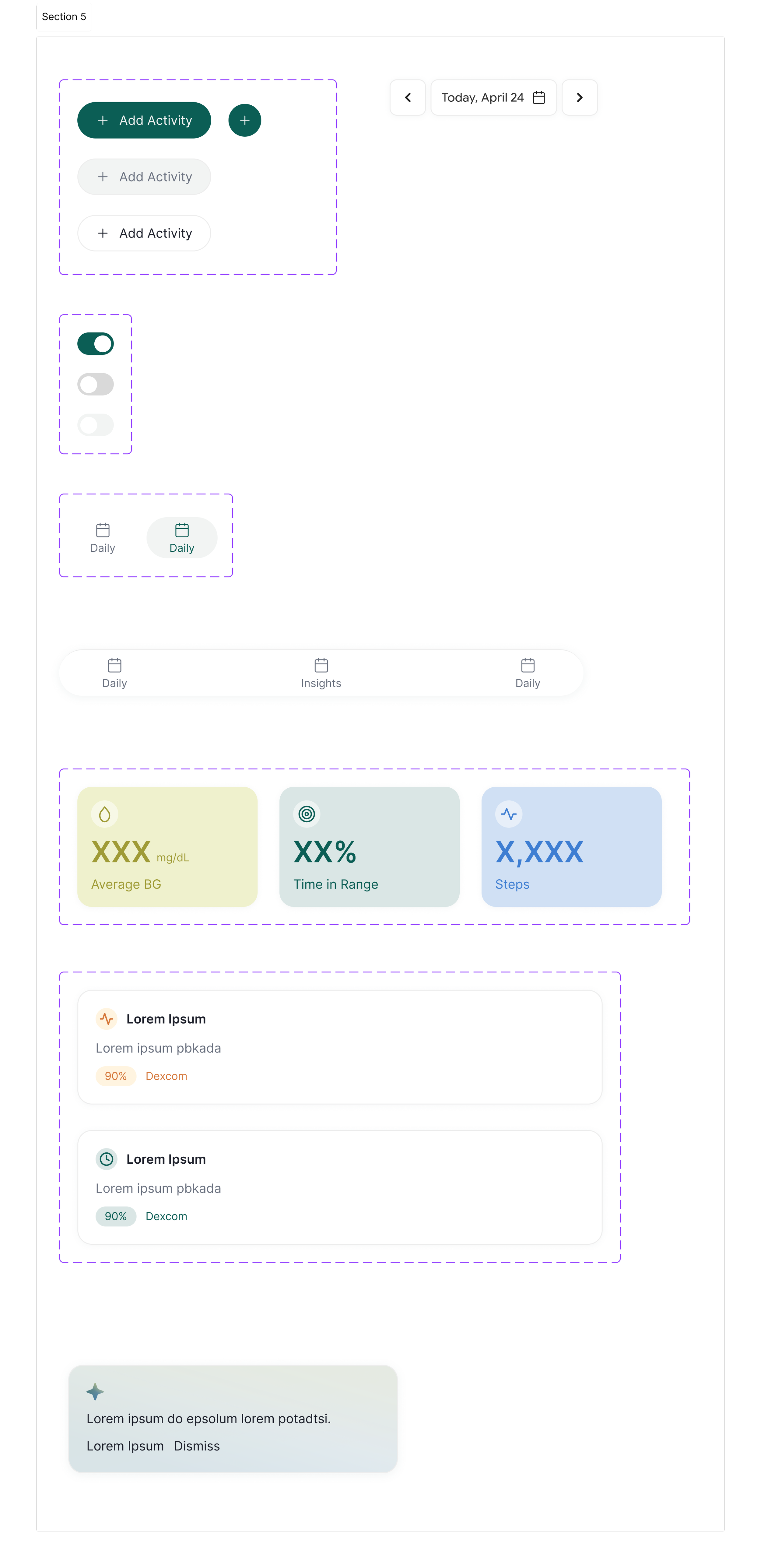 Align design system components